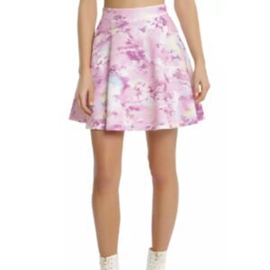 Pastel Galaxy Print Skater Skirt